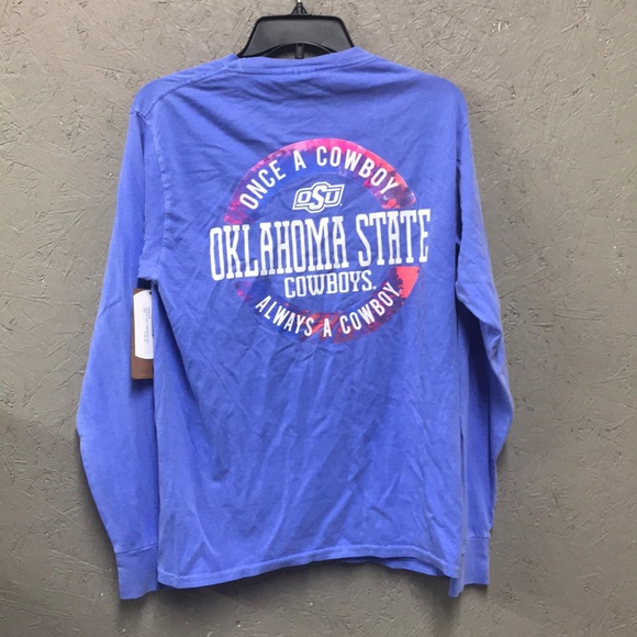 Oklahoma State Cowboys Once A Cowboy Always A Cowboy Long Sleeve Tee NWT S - Picture 5 of 5